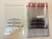 100 Pcs 8x10 Clear Poly Bags with Suffocation Warning (by UNIQUEPACKING)