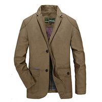 BBT-Shop Men's Jacket Suit Blazer Charm Coats Sweater Sweatshirt Outwear Blouse Bomber Overcoat Long Sleeve Autumn Winter Coat Tailcoat Top Business Praty Suit Pant Single Row Buckle Sportswear