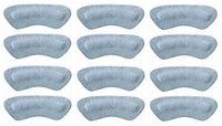 Pedag Stop Padded Leather Heel Grips, Gray [6 Pair]