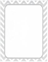 Silver Chevron Stationery Printer Paper 26 Sheets