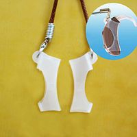 BTE Hearing Aids Safty Clips w/Protective Sleeve & Metal Clip (Brown Cord) (S (Suitable for Models Using A13 Battery))