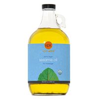 Organic Uncured Sesame Massage Oil, 64 Fluid oz