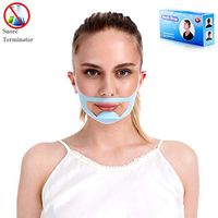 Anti Snoring Devices Chin Strap- Snore Stopper Silicone Snoring Aids Snore Mask for Women and Men- Blue