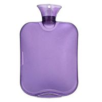 GUAngqi Simple Mini Hand Warm Water Bottle Water Injection Explosion-Proof Hot Water Bottles Winter Gift Portable Transparent Hand Warmer Water Bag,Purple,PVC