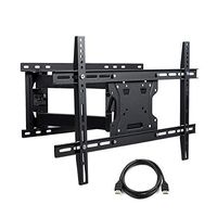 Atlantic Full Motion TV Wall-Mount - for Flat Screen TVs 37-84 inch w/HDMI PN63607140 in Black