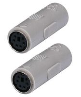 F YL 2x PS/2 Mini DIN6 MDIN M DIN 6 Female to Female Gender Changer Coupler Adapter