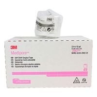 3M-2962 Tape Medipore LF Non-Sterile Cloth Porous 2"x10yd SFT White 12/Bx by 3M Part No. 2962