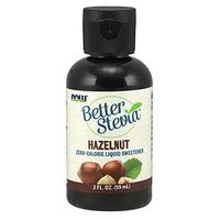 NOW Foods, Better Stevia Liquid, Hazelnut, Zero-Calorie Liquid Sweetener, Low Glycemic Impact, Certified Non-GMO, 2-Ounce