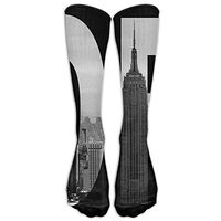 Womens New York City Printed Sock Over Knee High Boots Girls Long Socks