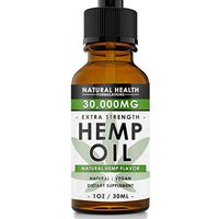 Hemp Oil 30,000mg - Premium Formula for Pain Relief, Anxiety, Depression & Stress - 950mg Per Serving x 30 Servings - Anti-Inflammatory Omega 3/6 – Organic & Non GMO – Hemp Flavor…