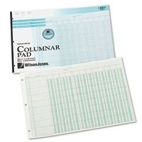 Side-Punched Columnar Pad, 12 8-Unit Columns, Perforated Heading, 11 x 16-3/8, Sold as 2 Pad