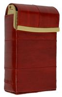 Eel skin Soft Leather Cigarette Case Elegant Pop up Design by Marshal