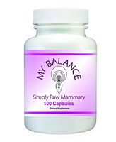 Simply Raw MAMMARY Glandular for Women's Health. Raw Bovine Ovarian Glandular 400 mg, 90 Capsules for Hormonal Support.