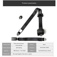 LRWSB 2.8M Adjustable Forklift Trains Car Bus Seat Belt with 3-Point Automatic Coiler