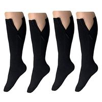 HealthyNees 2 Pairs Combo Open Or Closed Toe 20-30 mmHg Zipper Compression Sock