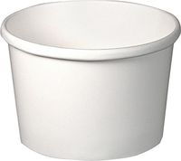 SCCH4085U - Flexstyle Double Poly Paper Containers, 8 Oz, White, 25/Pack