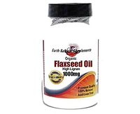 Organic Flaxseed Oil High Lignan 1000mg * 100 Caps 100% Natural - by EarhNaturalSupplements