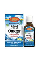 Carlson - Med Omega, 2700 mg Omega-3s Professional Strength, Heart, Brain & Vision Support, Wild Caught & Sustainably Sourced, Lemon-Lime, 100 ml