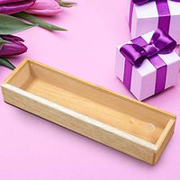 Center Gifts 2 Cigar Wood Box with Clear Slide Top, Personalized Small Humidor | Engraved Small Cigar Box | Groomsman Gift, Gift for Cigar Lovers