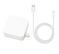 65W USB Type-C Wall Charger for MacBook 12-inch (2015 2016), MacBook Pro 15-inch (2017);HP Pavilion x2;Dell XPS 12 9250, XPS 13 9350, XPS 15 9550;Lenovo ThinkPad Yoga 370 920 Power Cord