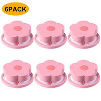 Pet1997 6PC Laundry Ball, Washing Ball,Washing Machine Universal Float, Filter Bag Laundry Ball, Floating Pet Fur Catcher Filtering Hair Removal Device Wool Cleaning Supplies (6 Pink)