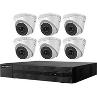 HIKVISON US VERSION EKI-Q82T46 8-Channel 4MP NVR with 2TB HDD & 6 4MP Night Vision Turret Cameras Lens 2.8 mm Kits