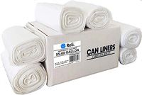 Reli. SuperValue 55 Gallon Trash Bags (150 Count Bulk) Clear Trash Bags Heavy Duty 55 Gallon - 60 Gallon - 55 Gal Contractor Garbage Bag Strength