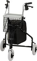 Traveler 3-Wheel Rolling Walker - Black