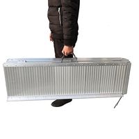 Goujxcy Threshold Ramps,8FT Portable Folding Aluminum Wheelchair Threshold Ramp with Ribbed Surface and Carrying Handle