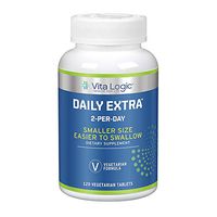 Vita Logic Daily Extra 2 Per Day | Multivitamins & Minerals for Energy, Immune Function & Overall Health Support | 120 Vegetarian Tablets, 60 Servings