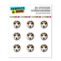 Graphics and More Tri-color Pembroke Welsh Corgi Face - Dog Pet Home Button Stickers Fits Apple iPhone 4/4S/5/5C/5S, iPad, iPod Touch - Non-Retail Packaging - Clear
