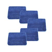 Aclean Microfiber Floor Broom Mop Reusable Refill Pad 5 Pack (Blue Loop Pad)