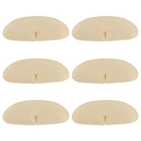 WaNana 3 Pair of Heel Grips Liner Cushions Inserts for Loose Shoes-Improved Shoe Fit and Comfort-Blister and Friction Protection and Prevention Beige