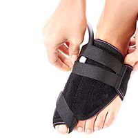 DONGBALA Bunion Corrector, Inflatable Big Toe Straightener Hallux Valgus Splint for Night Pain Relief Bunion Surgery Recover with Air Pump(Black),Leftfoot