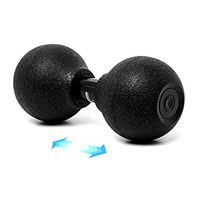 Tratec Release Roll Self Massage Peanut Ball Hard Type 3 Step Length Adjustment Fascia Relaxation Fitness Stretch (Black)