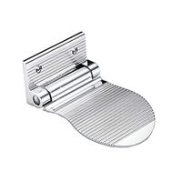 TOPBATHY Shower Foot Rest Shaving Bathroom Foot Step Metal Shower Foot Rest for Woman Shaving Legs (Silver)