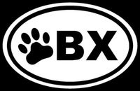 OBX Paw Sticker Outer Banks Dog Print Puppy NC Decal - Die cut vinyl decal for windows, cars, trucks, tool boxes, laptops, MacBook - virtually any hard, smooth surface