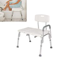 LXT PANDA Shower & Bath Chair with Padded Armrests and Back, Tub Transfer Bench - Shower Chair Transfer Bench with Height Adjustable Legs - Convertible to Right or Left Hand Entry.