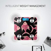 Beautiful Swimming Fish Electric Scale Bodyfat Scale Smart Body Scale Tracks 8 Key Compositions Analyzer Sync with Fitness Apps 400 Lbs