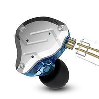 KZ ZS10 Pro in Ear Monitor Headphone, KZ HiFi Earbuds Headphone with 4 Balanced Armatures and 1 Dynamic Drivers for Drummer Musician (Blue No Mic)