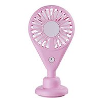 Shmei Mini Handheld Fan,Personal Portable Desk Stroller Table Fan Cooling Electric Fan 2-Speed Wind Adjustable,Rechargeable Fan Battery Operated for Travel Camping Office Home (Pink)