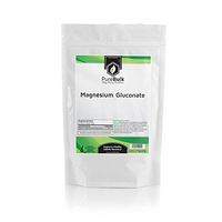 PureBulk Magnesium Gluconate Container:Bag Size:1kg Powder