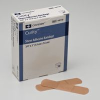 Covidien 44118 Plastic Bandage , Box, 50, Bandages, Sheer, 3" x 3/4"