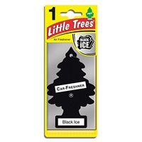 LITTLE TREES Car Air Freshener | Hanging Paper Tree for Home or Car | Black Ice