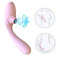 Tongue Sucking Simulator Powerful Sucking Toy, 7 Frequency Vibration + Sucking Modes - Waterproof Hand Wand Massager with Heating Function, Medical Silicone, Rechargeable USB