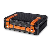 LHFJ Cigar Humidor Portable Handheld Cigar Humidor with Hygrometer and Humidifier