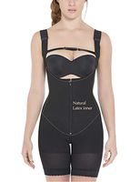 Fajas Colombianas Extra-Strength Compression Mid-Thigh Bodysuit | Wide Straps Slimming Girdle
