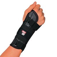 epX Wrist Control, Wrist Brace for Sprains, Contusions, Carpal Tunnel, and Immobilization, Adjustable Wrist Support with Rigid and Flexible Stays, Large Thumb Opening, Easy to Don, Left, Medium