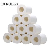 Newrys 10 Rolls Toilet Paper Bath Tissue, Soft Toilet Paper Household Tissue for Bathroom Living Room Kitchen Household