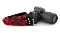 Capturing Couture SLR15-RDRS 1.5" Camera Strap, Red Organza